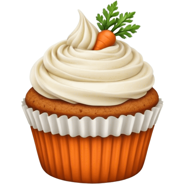 Carrot cake cupcake emoji