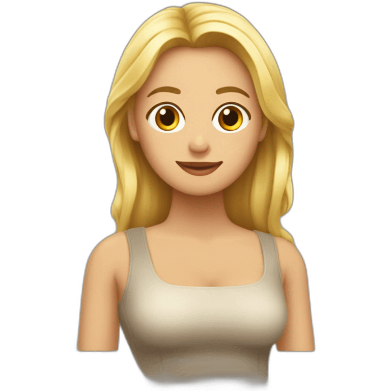 Mujer rubia y mujer morena cogidas en tabla de padlle emoji