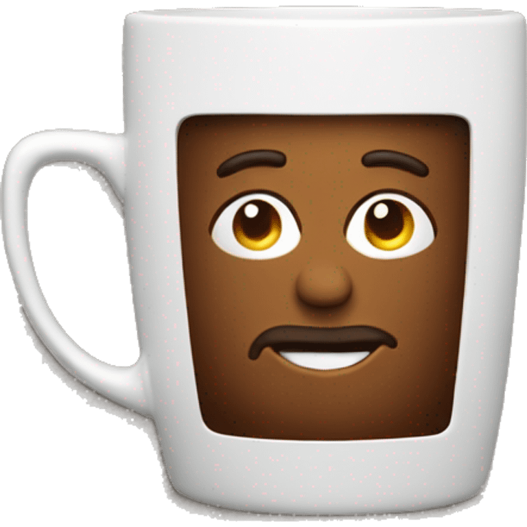 Farmer cup of coffee emoji