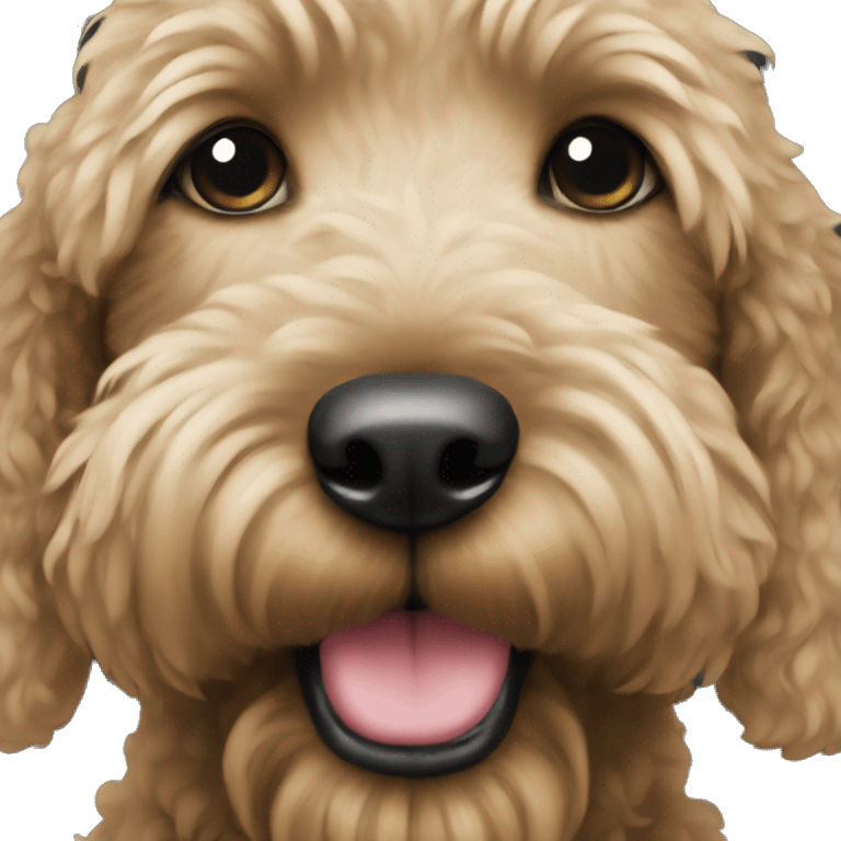 black golden doodle emoji