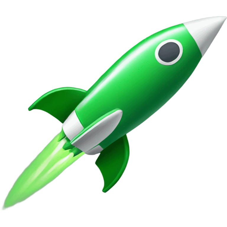 green rocket  emoji