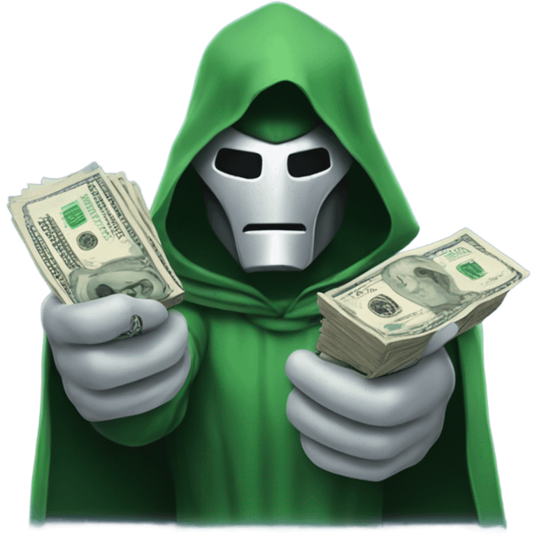 Doctor doom offering money emoji