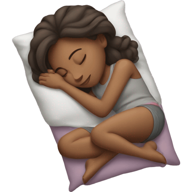 A girl sleeping  emoji