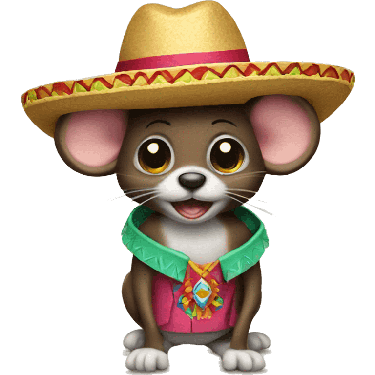 mini mouse with a sombrero  emoji