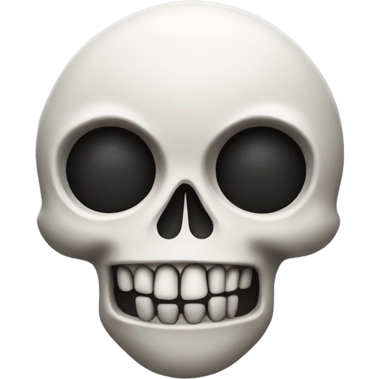 Skull made of a golfball and Crossbones emoji