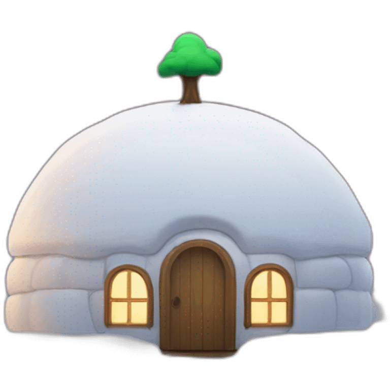 Spotify on top of igloo emoji