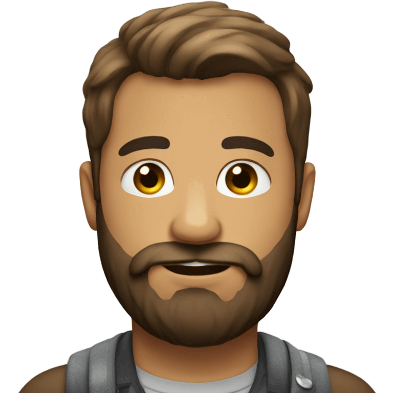 Bearded gay bear emoji emoji