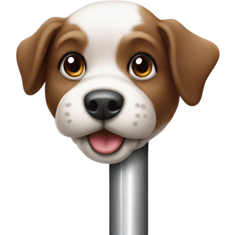 Dog on pole emoji