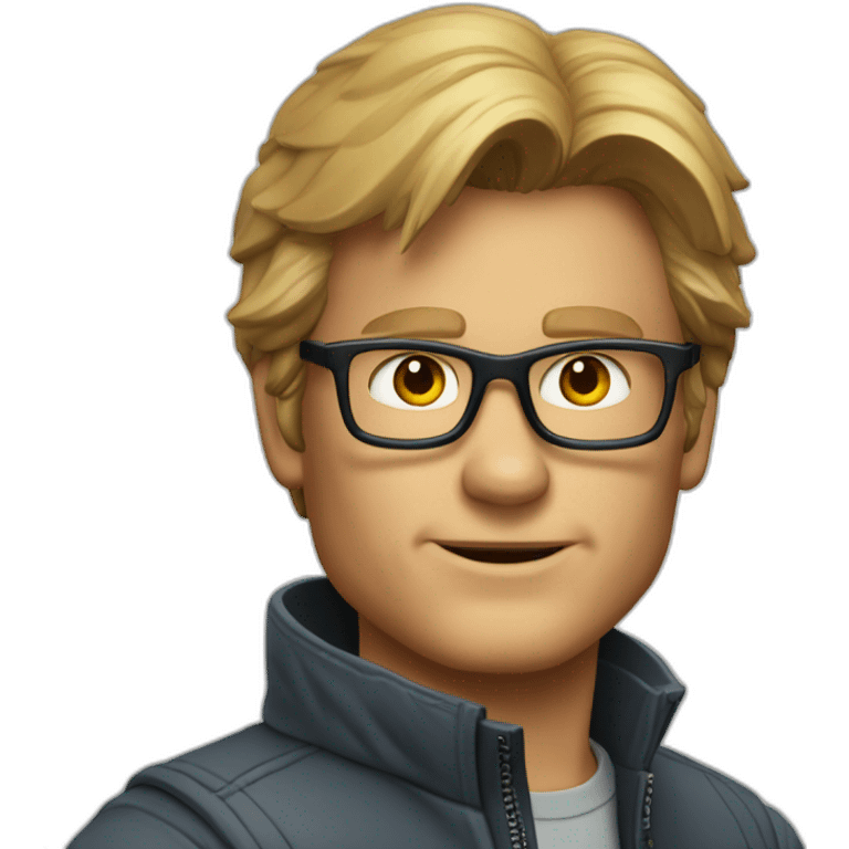 MacGyver à lunettes et Walter O'Brien emoji