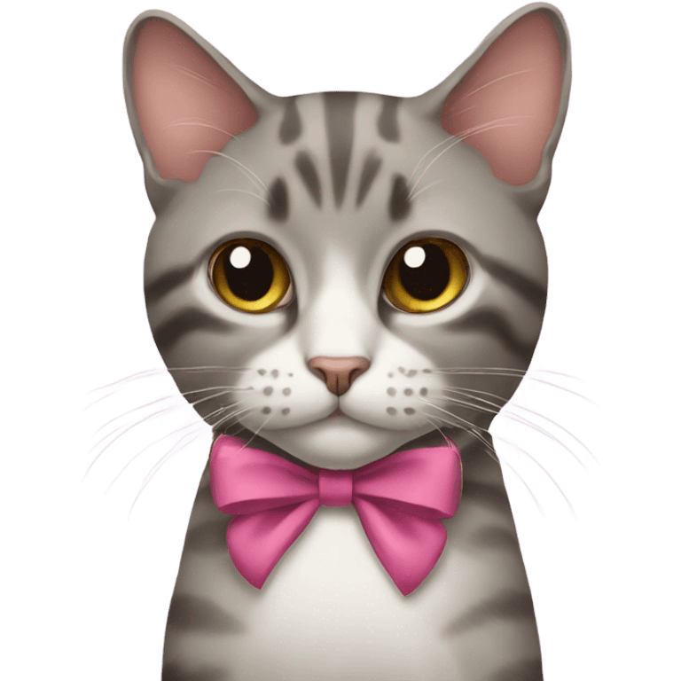 Cat with a bow emoji