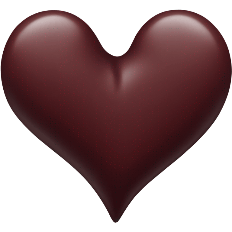 Dark red heart emoji