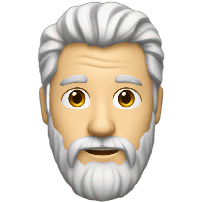 40 year old man with blonde greasy hair and a long blonde beard in a red shirt emoji