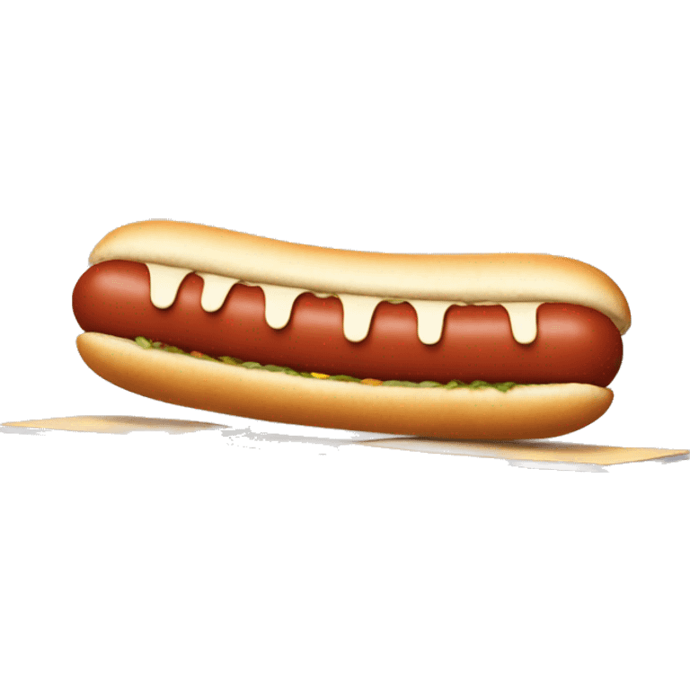 A hotdog playing ping pong  emoji