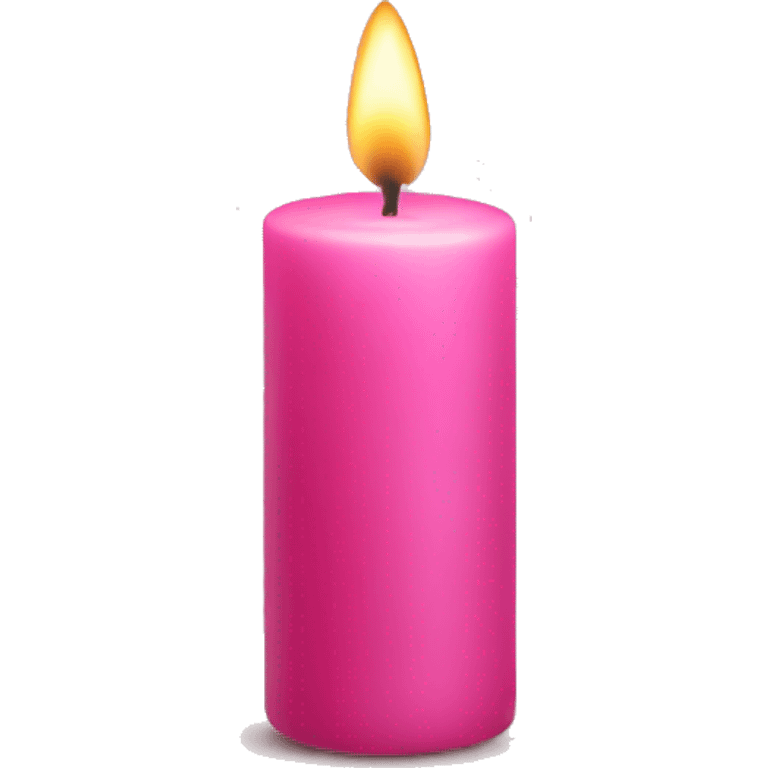 a pink candle emoji