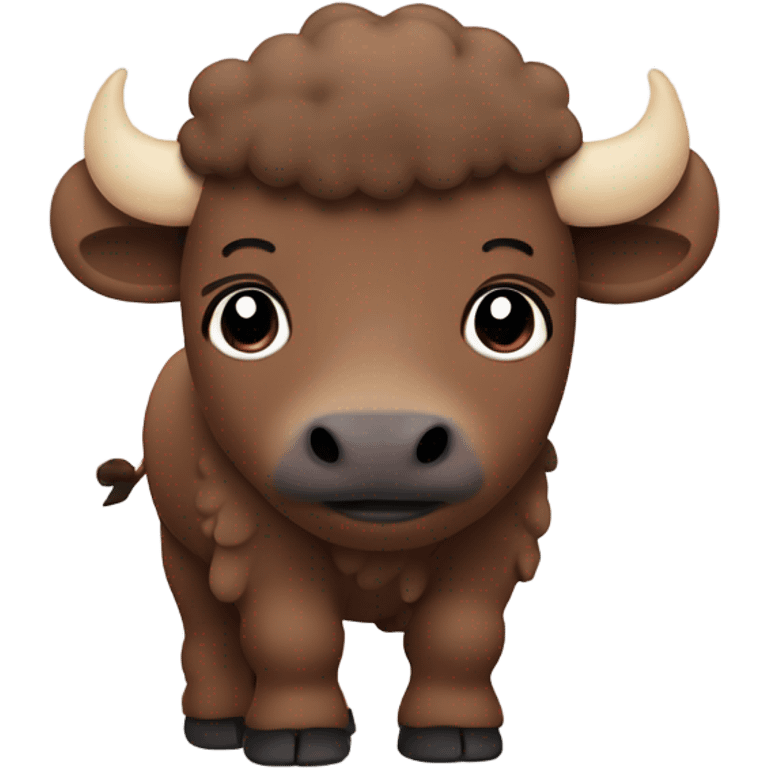 Cute bison ￼ ￼ emoji