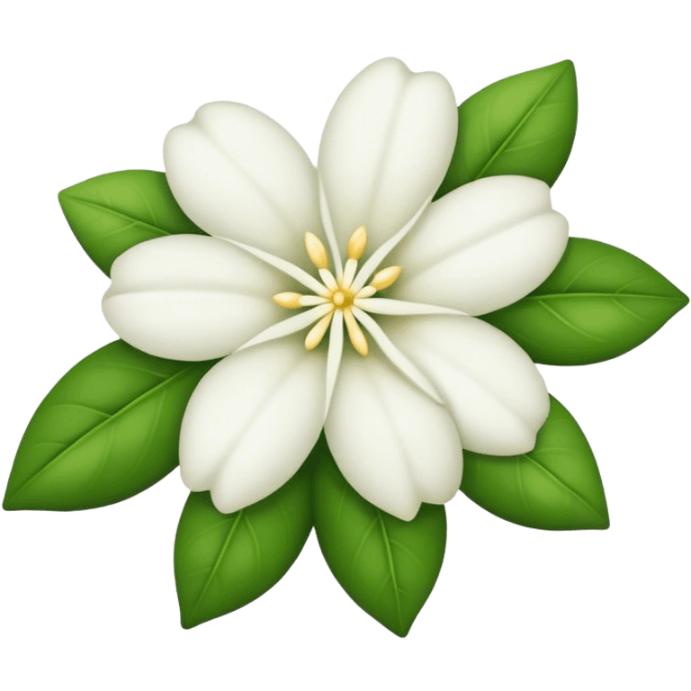 Jasmin flower white   emoji