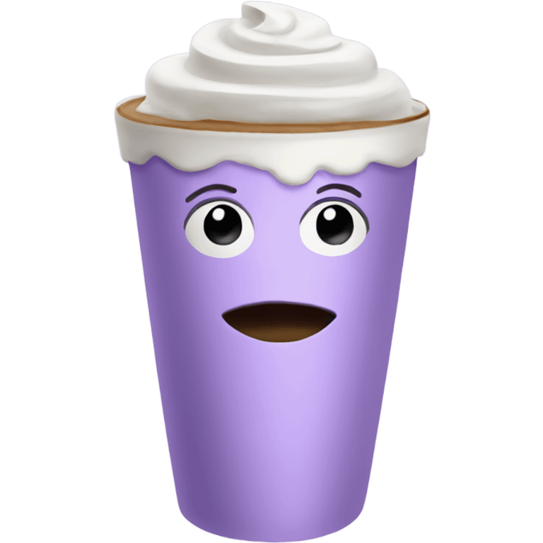 Lavender latte  emoji