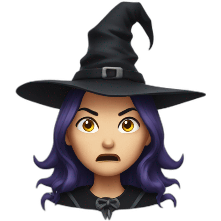 Angry witch emoji