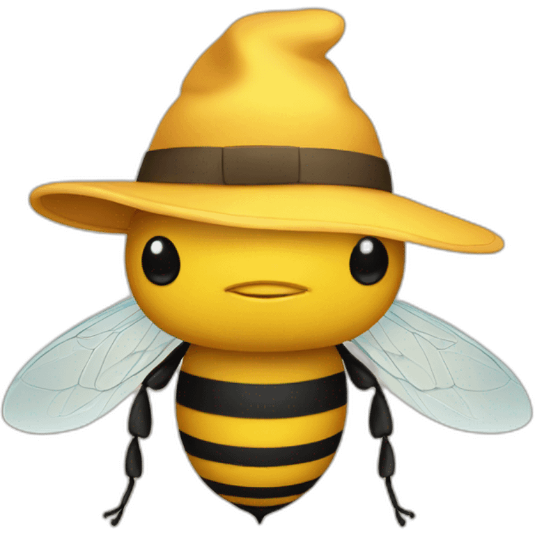 Bee with hat  emoji