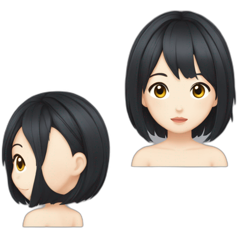 Ayame Kato（Girl・Short Hair・Black Hair） emoji