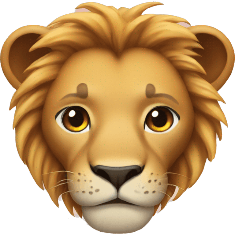 A lion wearing a bikini  emoji