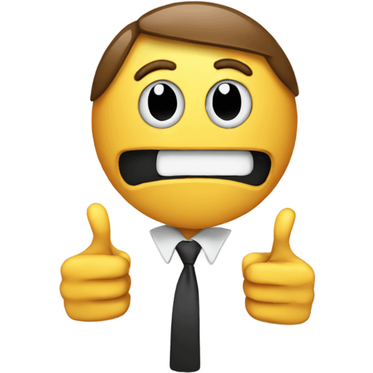 emoji face with wide eyes holding two thumbs up emoji