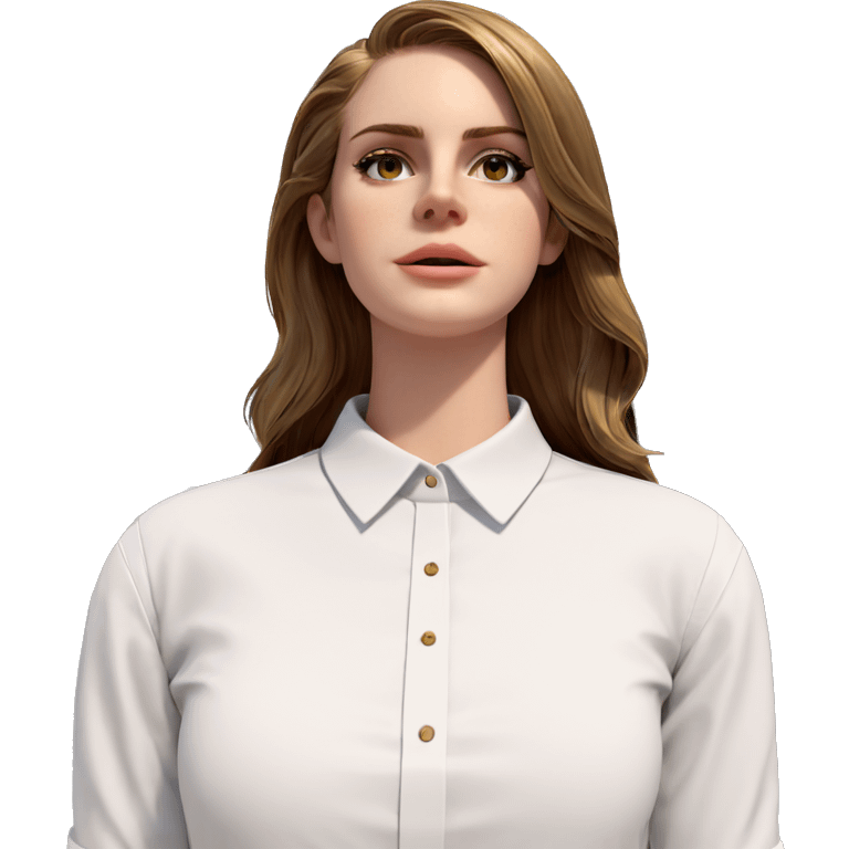 girl in white shirt outdoors emoji