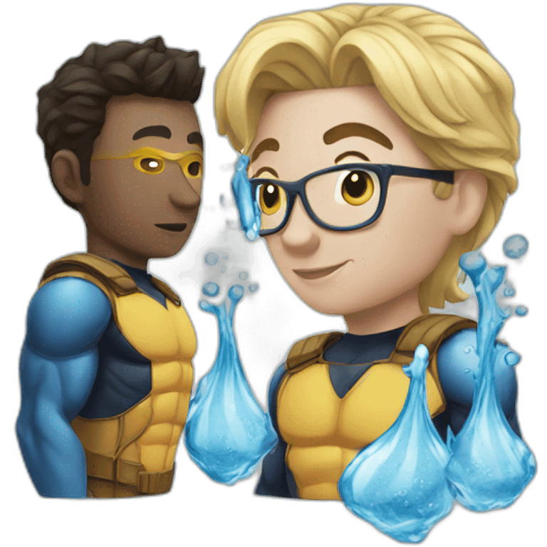 Superheros of water emoji