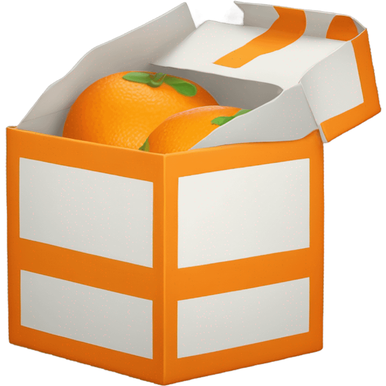 Open Orange box  emoji