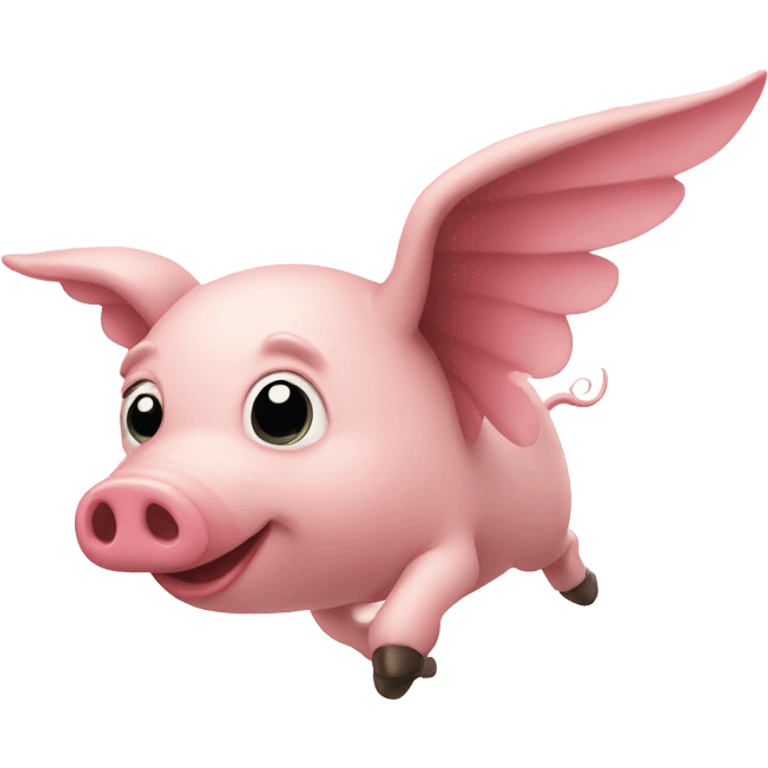 Flying pig  emoji