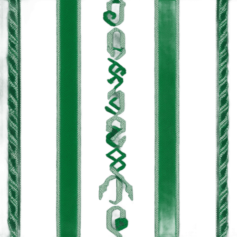 dark green knitted Slytherin scarf emoji