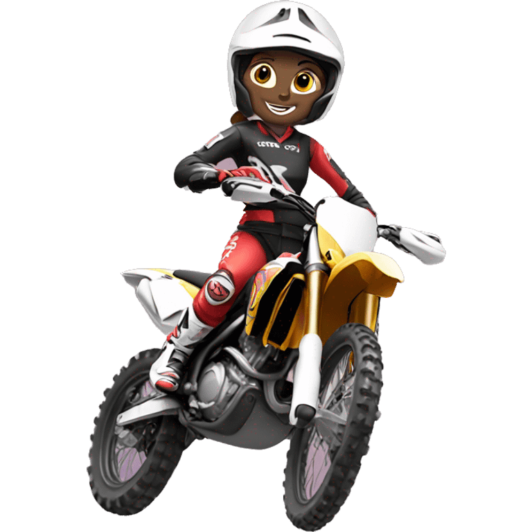 motocross women emoji