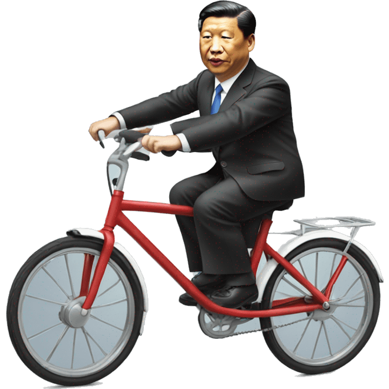 Xi Jinping riding a bike emoji