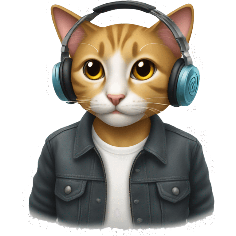 Un gatto dj emoji