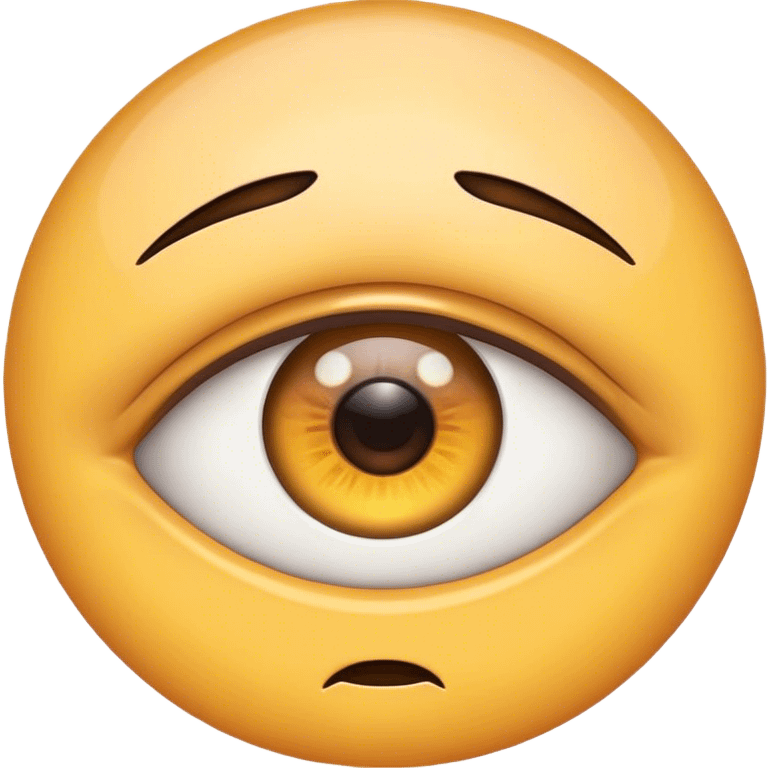 Eyes looking up emoji