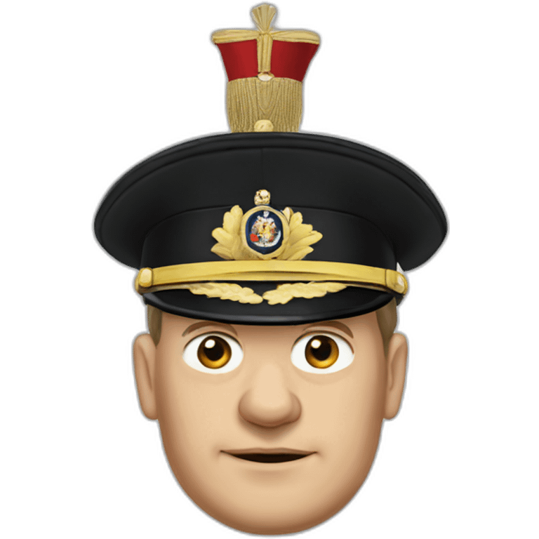 Olaf Scholz in Prussian uniform emoji