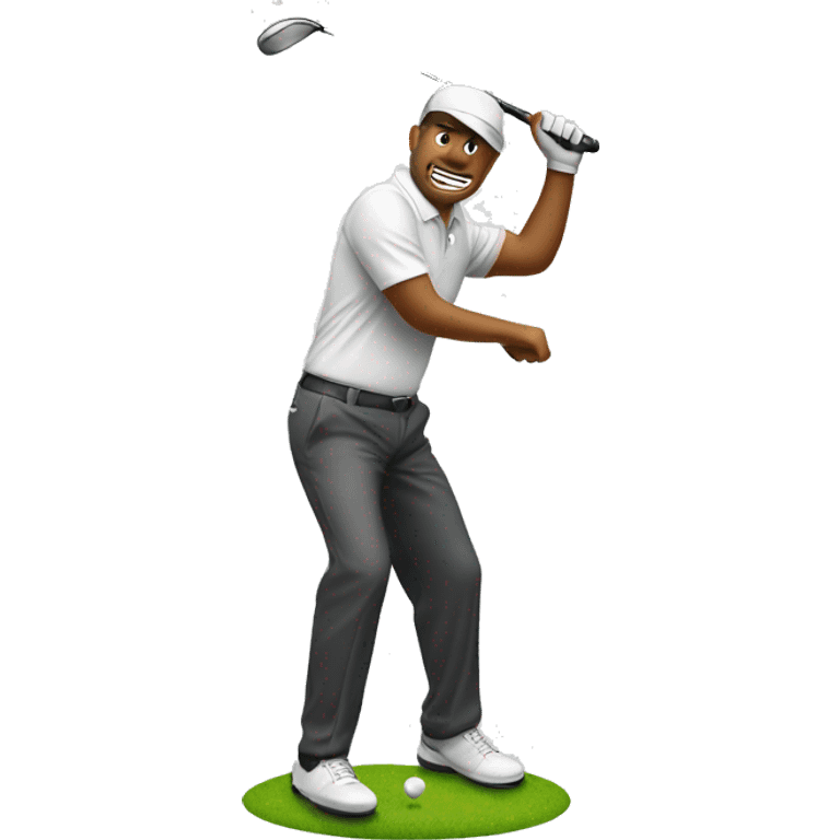 Golfer swinging a club emoji