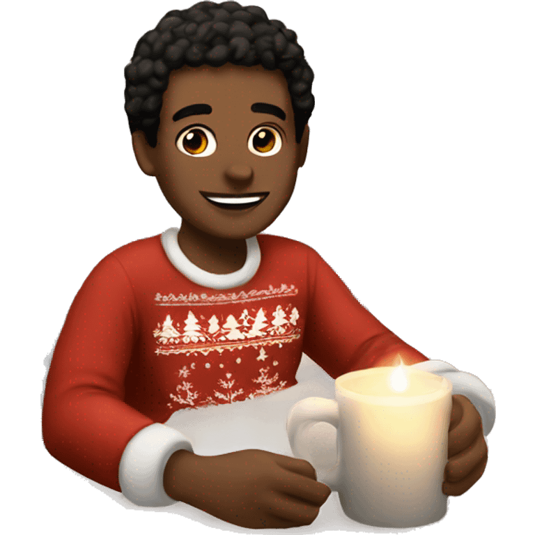 Cozy Christmas vibes  emoji