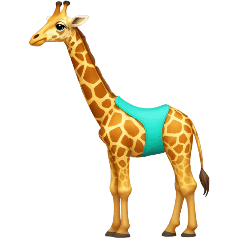 Giraffe in bikini emoji