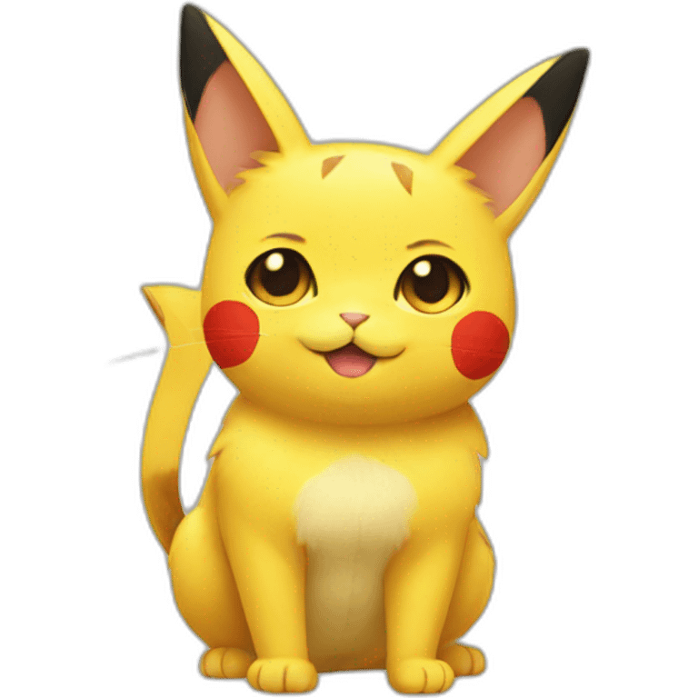 Cat pikachu emoji