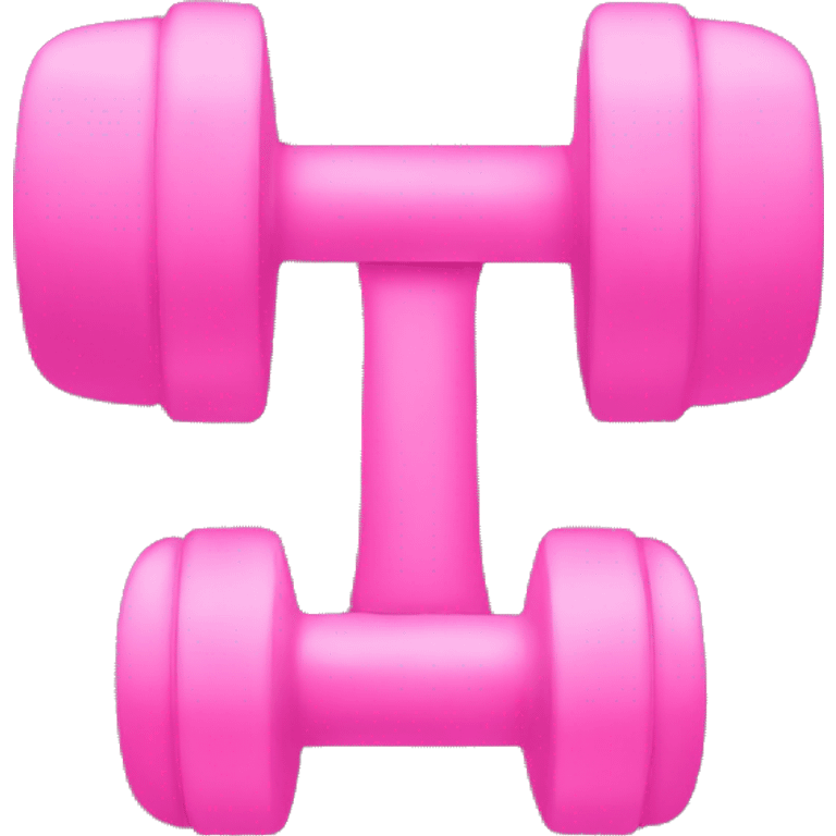 Pink dumbbell emoji