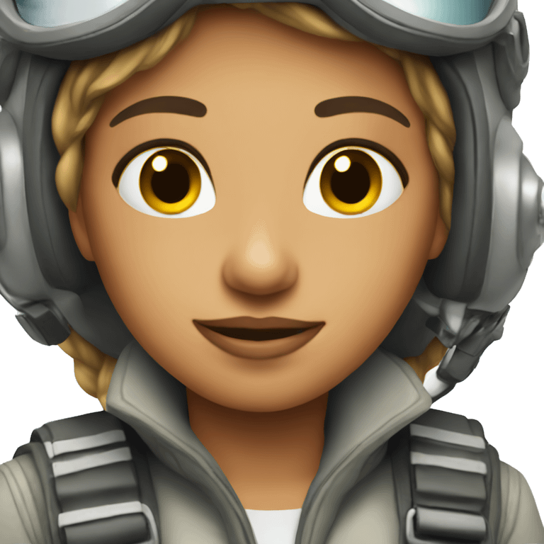 beautiful female pilot emoji