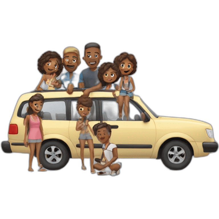 family road trip emoji