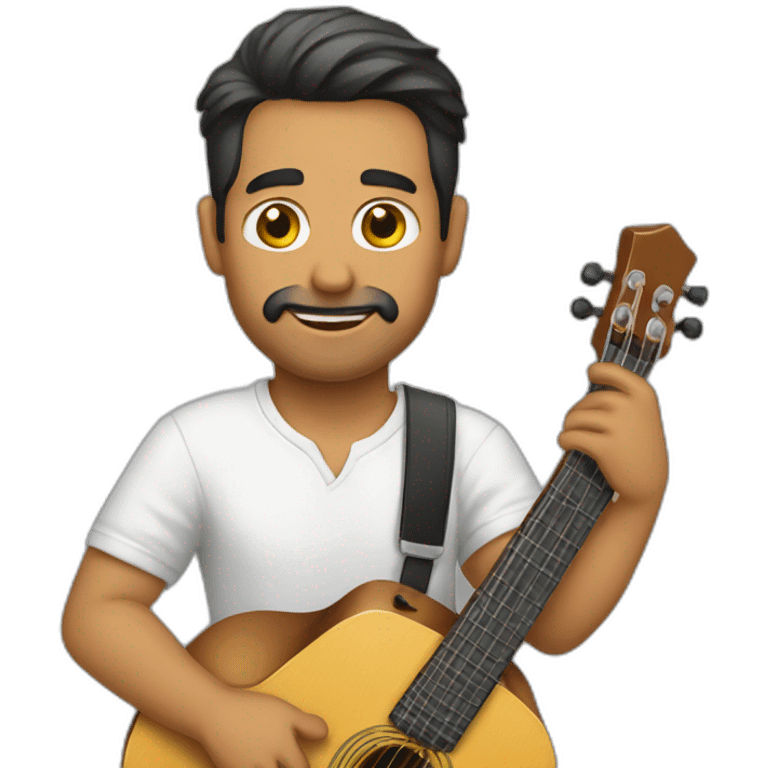 Hombre tocando el bajo emoji