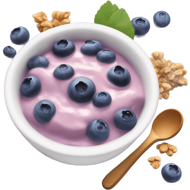 blueberry yogurt bowl emoji