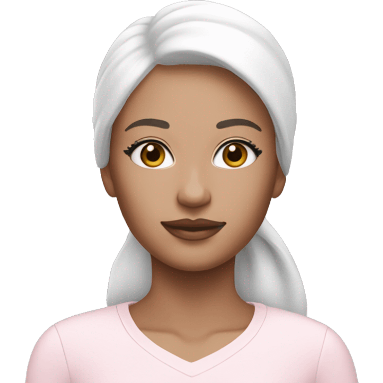 skin care light pink in white kit emoji