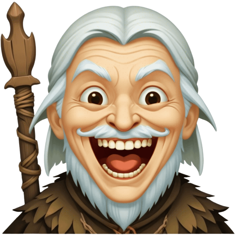 Baba Yaga laughs emoji