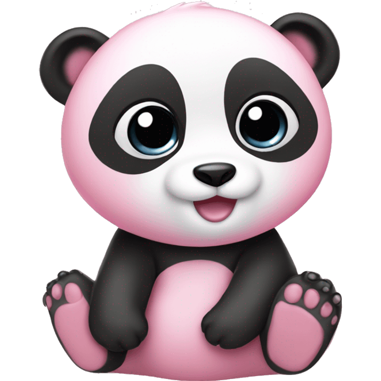 Baby pink panda  emoji