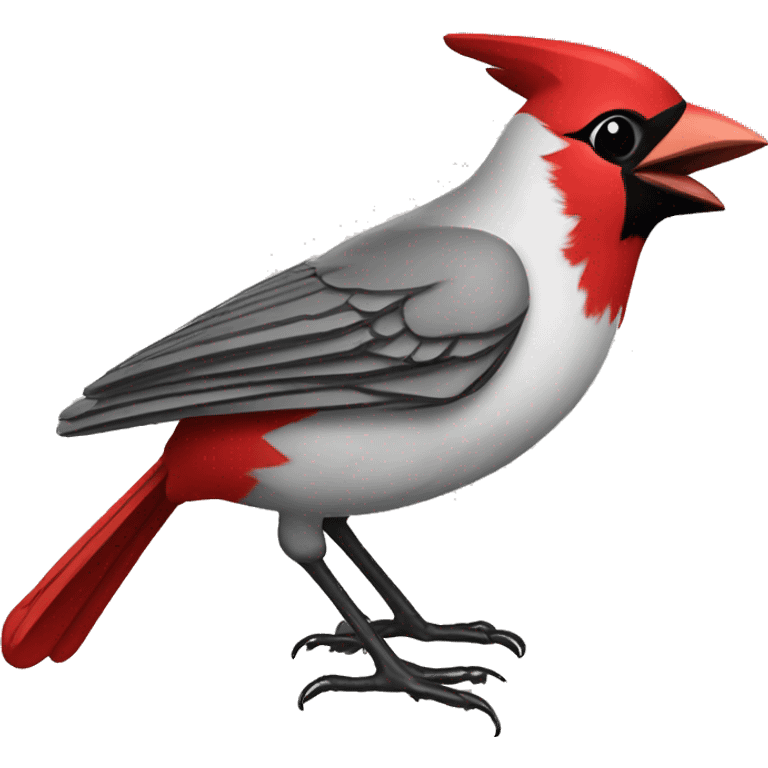 wesleyan university cardinal mascot bird  emoji