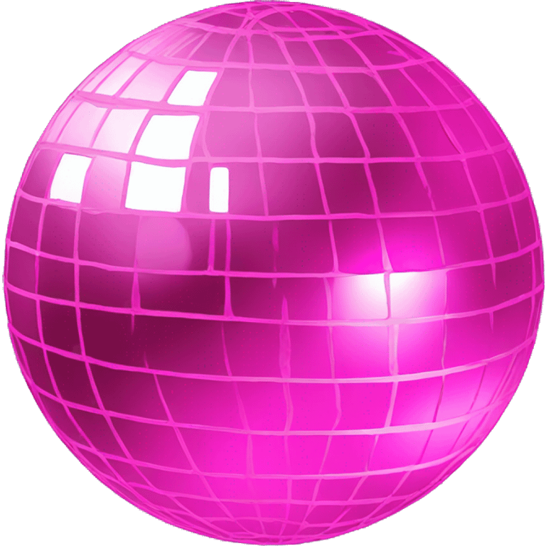 Pink mirrorball emoji